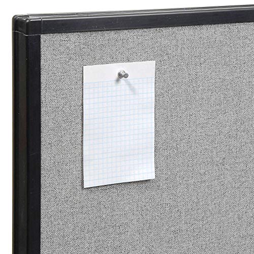Global Industrial Freestanding Office Partition Panel, Gray 24-1/4"W x 60"H