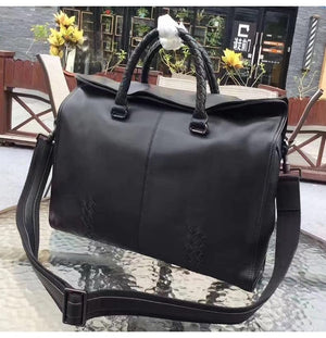 KGEZW Briefcase Handbag Cowhide Genuine Leather Large Capacity Casual Crossbody Business Male Tote Bags (Color : A, Size : 41 * 31 * 13cm)