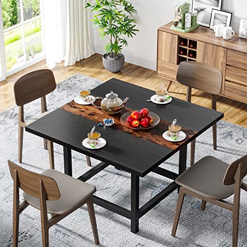 LITTLE TREE 6.5 Ft Modern Black Conference Table for Office & Conference Room