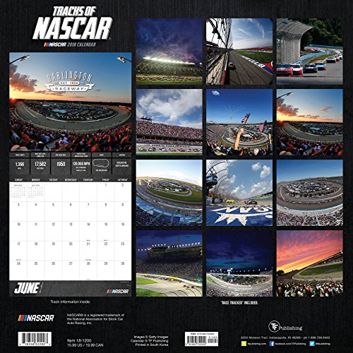 2018 Tracks of NASCAR Wall Calendar