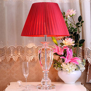 505 HZB European Crystal Desk Lamp Bedroom Bedroom Desk Lamp (Size : L4070cm)