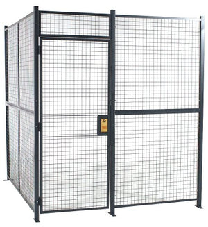 WIRECRAFTERS Welded Wire Partition 4 Sided Hinge Door 12124RW