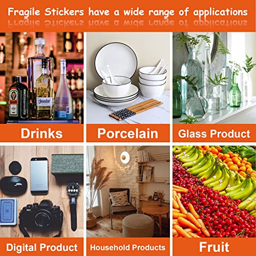 SJPACK 40000 Fragile Stickers 80 Rolls 2" x 3" Fragile - Handle with Care - Thank You Shipping Labels Stickers (500 Labels / Roll)