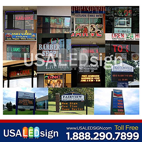 LED Signs 40" X 15" Tri-color Bright Digital Programmable Scrolling Message Display / Business Tools