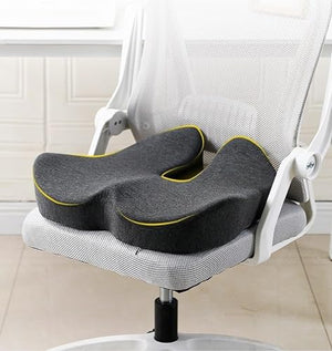 DAVBIR Memory Foam Seat Cushion - Contoured Luxury Comfort for Tailbone Pain Relief