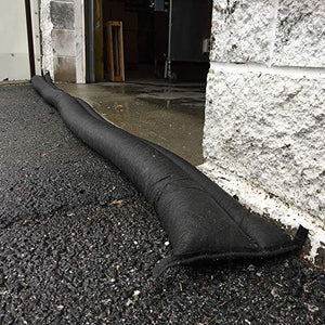 Quick Dam QD65-26 Water-Activated Flood Barriers, 5-ft, Black