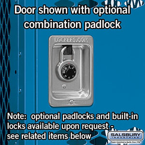 Salsbury Industries 71368BL-U Single Tier 36-Inch Wide 6-Feet High 18-Inch Deep Unassembled Vented Metal Locker, Blue