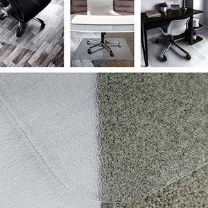 Cleartex UnoMat, Anti-Slip Chair Mat, For Polished Hard Floors/Carpet Tiles, Rectangular, 48" x 60" (FR1215020ERA)