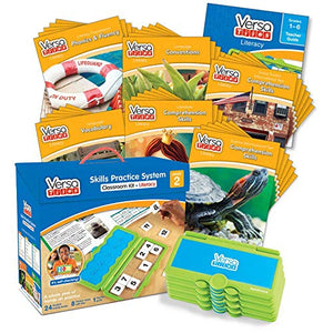 hand2mind VersaTiles Literacy Classroom Set, an Independent Self-Checking & Skill Practicing System (Grade 2), Aligned to State and National Standards