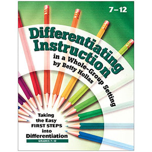 Essential Learning Products Grades 7-12 Differentiating Instruction in a Whole-Group Setting Book Aid