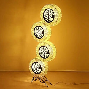 Generic Rattan Artistic Floor Lamp for Ambient Lighting