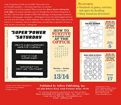 How to Survive a Boring Day at Office 2018 Daily Calendar