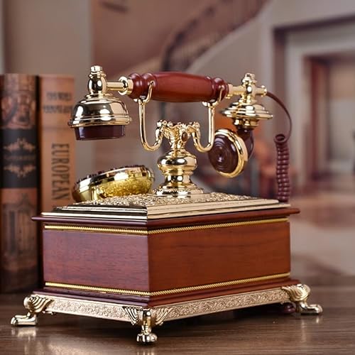 MaGiLL Vintage Landline Phone with Caller ID, 16 Ringtones, Adjustable Volume & Brightness