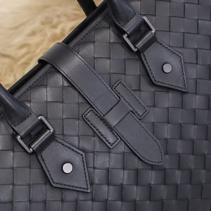 GYZX Leather Men's Briefcase Leather Business Handbag Leather Shoulder Messenger Bag Computer Bag (Color : A, Size : 39 * 30cm)
