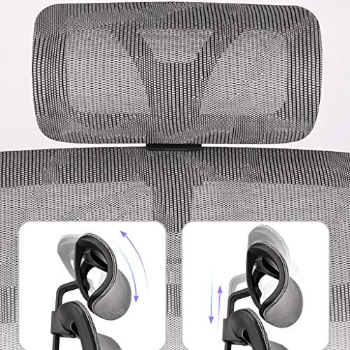 LYLY Ergonomic Reclining Office Chair with Double Back Waist Support (Nylon feet)