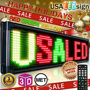 LED SIGNS 78" X 15" BRIGHT PROGRAMMABLE SCROLLING MESSAGE DISPLAY / BUSINESS TOOLS
