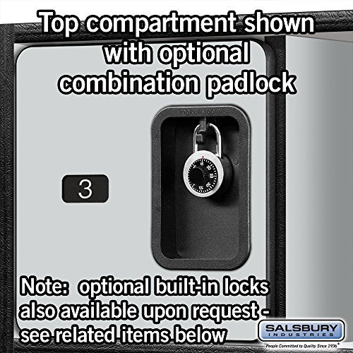 Salsbury Industries Designer Wood Locker 18-Inch Grey