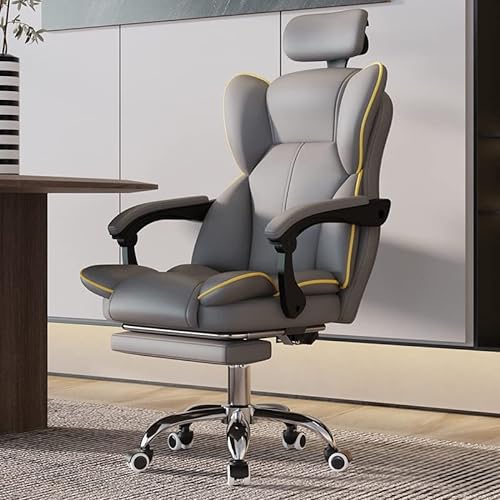 MADALIAN Ergonomic Game Office Chair with Adjustable Foot Rest