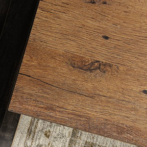 Sauder 420604 Palladia Executive Desk, L: 65.12" x W: 29.53" x H: 29.61", Vintage Oak Finish