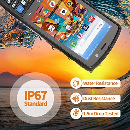 MUNBYN Android Scanner, Android 9.0 Scanner, 2D SE4710 Zebra Scanner, IP67 Rugged Android Scanner, WiFi, Bluetooth Android Barcode Scanner, 4G Mobile Android Scanner Handheld for Inventory Warehouse