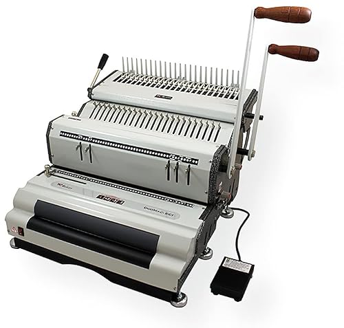 Akiles DuoMac-C41ECI+ Coil and Comb Binding Machine, 4:1 Oval Coil, Electric Inserter, 20 Sheets Punching, 14" Width