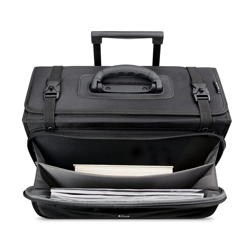 Solo New York Morgan Rolling Hard Side Catalog and Laptop Case, Black