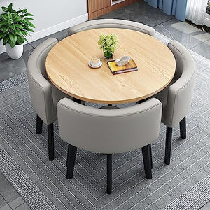 PUMPIE Office Reception Room Club Table and Chair Set, Coffee Table, Negotiation Table, Small Round Tables - Space-Saving Solution