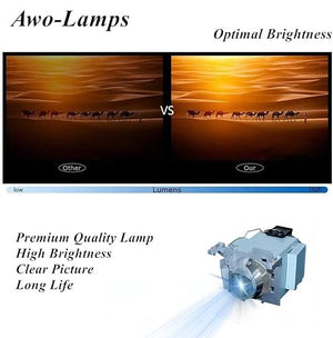AWO Original UHP365W Lamp Bulb for OPTOMA Projectors