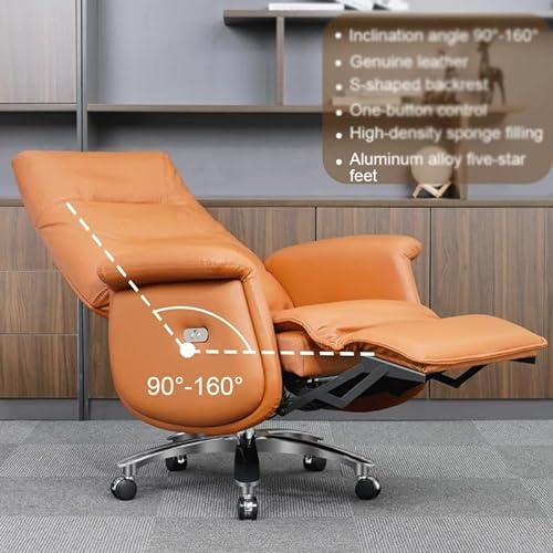 MADALIAN Electric Recliner Leather Office Chair