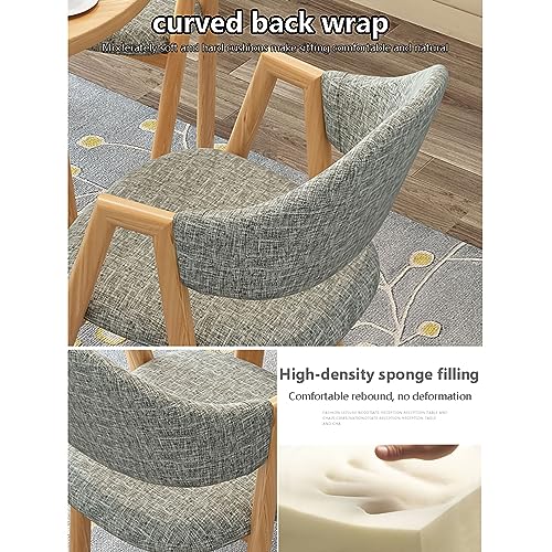 HSHBDDM Reception Room Club Table Set with 4 Chairs