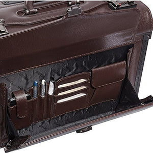 Deluxe Leather Laptop Catalog Case Color: Burgundy
