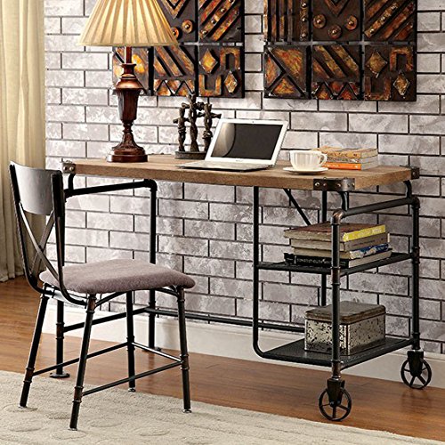 Furniture of America CM-DK6913 Olga I Antique Black Writing Desks