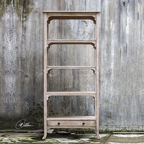 Uttermost 25661 Bridgely Aged Etagere, White