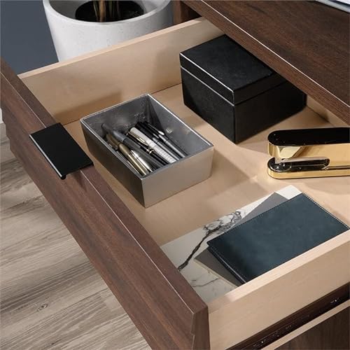 Sauder Englewood Credenza, Spiced Mahogany Finish