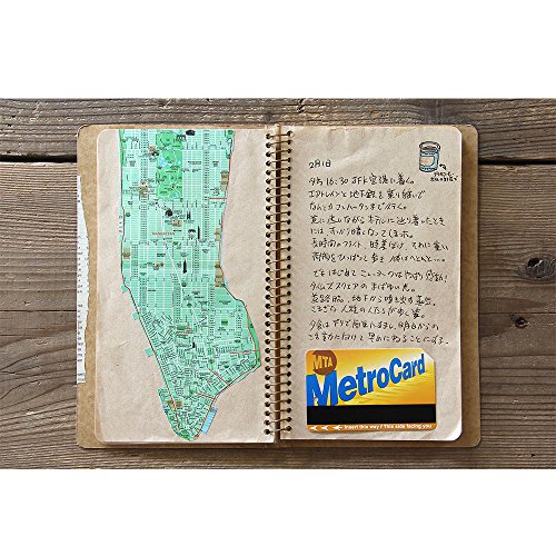 1 X Midori-spiral ring notebook camel blank notebook