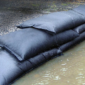 Quick Dam QD1224-120 Water-Activated Sandless Sandbags, 120/Pack, 12"x24", Black