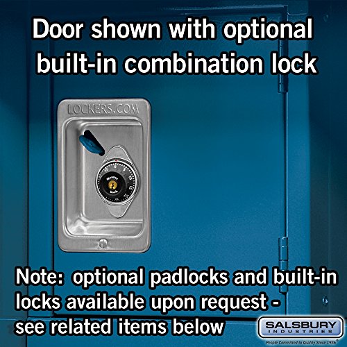 Salsbury Industries Open Access Standard Unassembled Metal Locker, 6-Feet-18-Inch, Blue