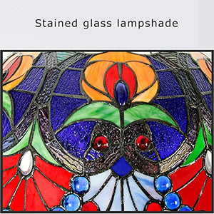 LIUCHUNYANSH Tiffany Lamp Stained Glass Shade Desk Reading Light