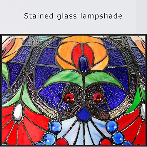 LIUCHUNYANSH Tiffany Lamp Stained Glass Shade Desk Reading Light