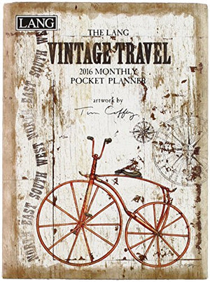 Lang Vintage Travel 2016 Monthly Pocket Planner by Tim Coffey, January 2016 to January 2017, 4.25 x 6.5 Inches (1003169)