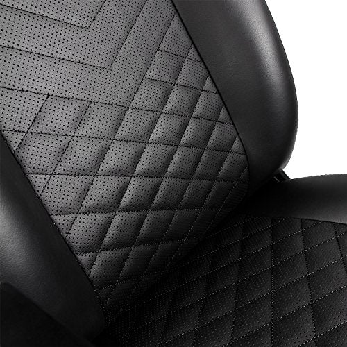 noblechairs ICON Gaming Chair - Office Chair - Desk Chair - PU Faux Leather - Ergonomic - Cold Foam Upholstery - 330 lbs - Racing Seat Design - Black