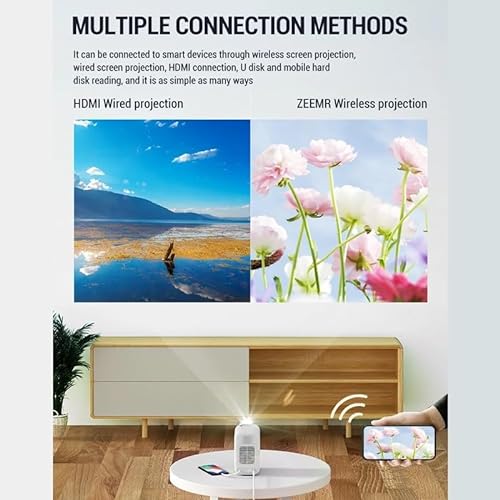 BAILAI MINI LCD Projector 720P Portable Home Theater Office Conference Projector
