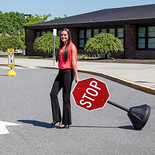 PP2 Tip'n Roll Portable Sign Pole - Black 60" - 2 Pack