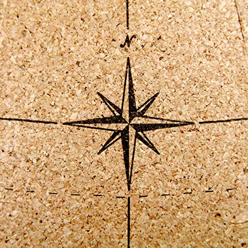 SUCK UK Extra Large Original Desktop Cork Globe | Push PINS Included | Educational World MAP | Travel Accessories | Adventure & Memories Display | Extra Large | 12.5” (Ø 32cm)