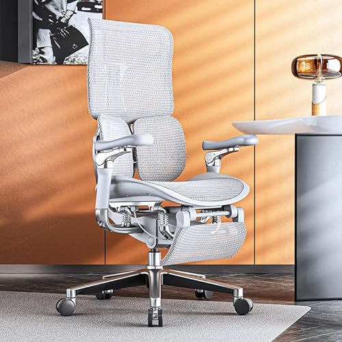 MADALIAN Ergonomic Net Chair with Waist Support - Executive Home Office Chair