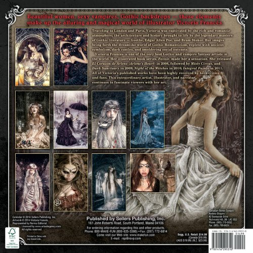 The Gothic Art of Victoria Frances 2015 Wall Calendar