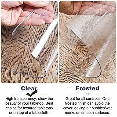 KUAIE Transparent Office Chair Mat - Non-Slip Scratch Resistant Floor Protector