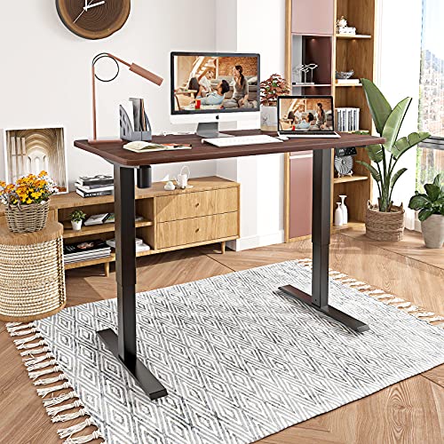 MAIDeSITe Electric Height Adjustable Standing Desk with 4 Memory Controller, 48X24 Inch Sit to Stand Desk for Home Office Rising Desk,Stand up Desk with The Whole Piece Board