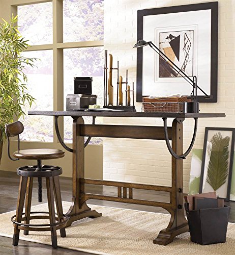 Hammary Studio Home Architect Desk in Oak