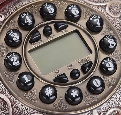 Vintage Fixed Telephone Key Dial Antique Landline Phone - Resin Rilievo